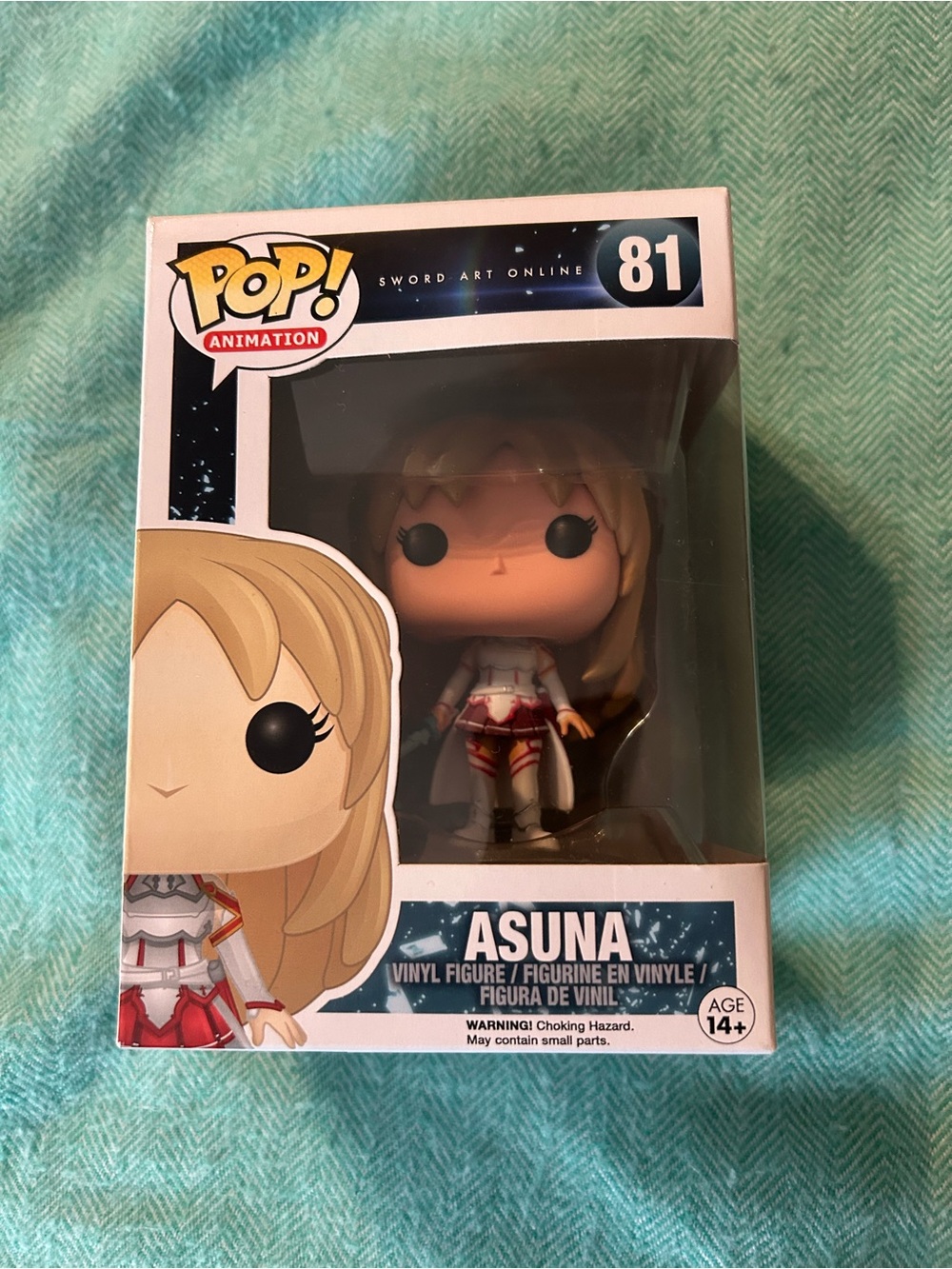 Funko Asuna Pop! Vinyl Figure - Blonde Hair, White & Red Outfit